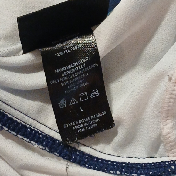 Beach Scene Collection Swimsuit Ruffle Size L - Picture 10 of 11